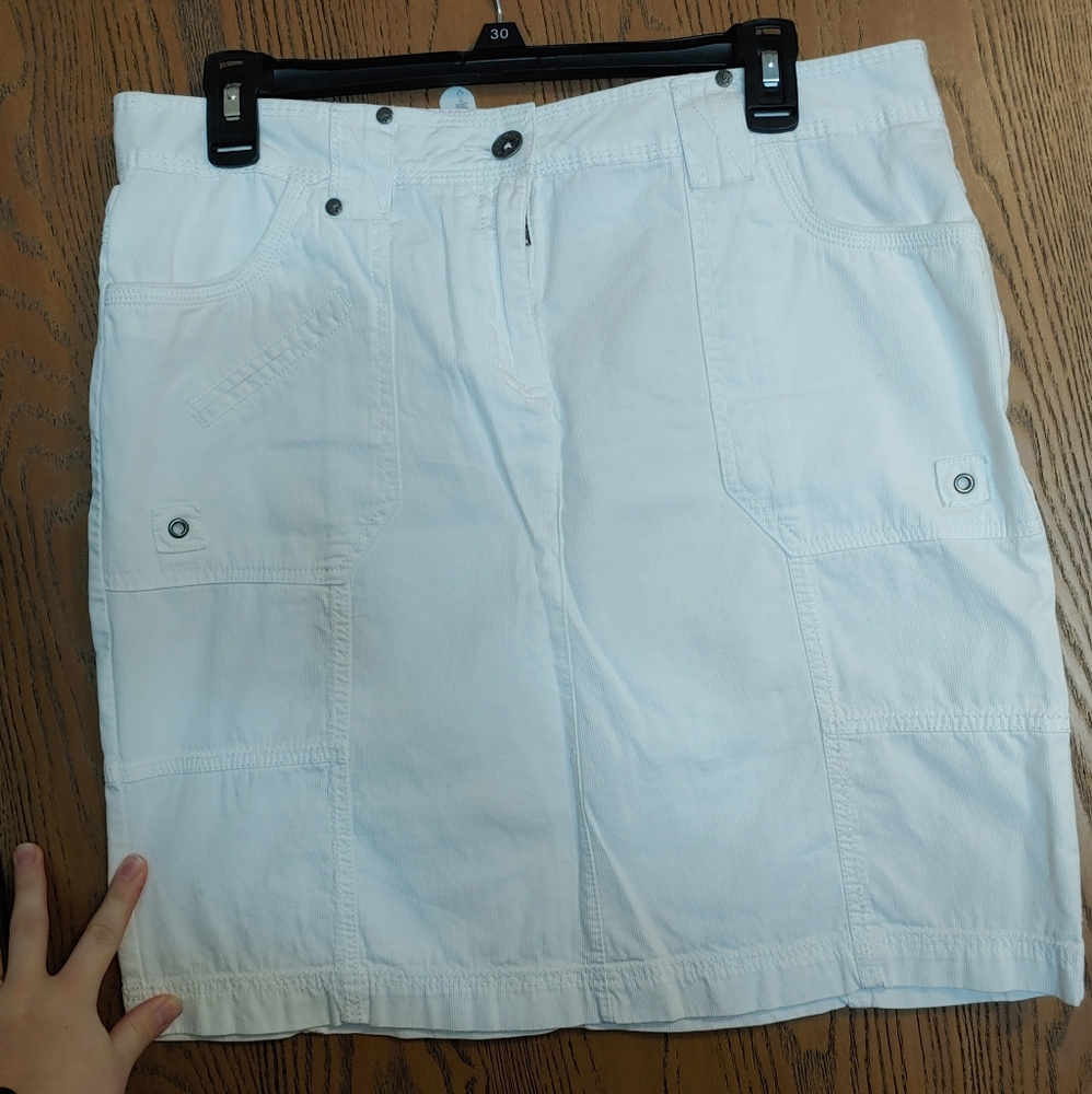 White skirt